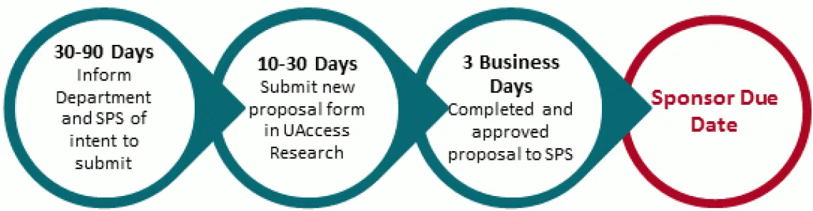 Timeline graphic for proposal